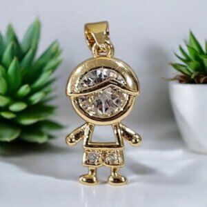 ***** SUPER CUTE BOY 14k GOLD PLATED NECKLACE SET ******